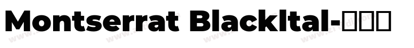 Montserrat Blackltal字体转换